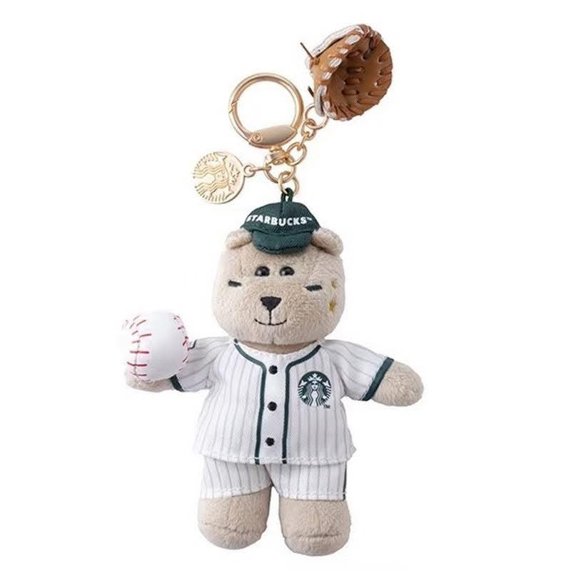 Starbucks Taiwan 2026 Baseball Series Bearista Keychain (READY TO SHIP)