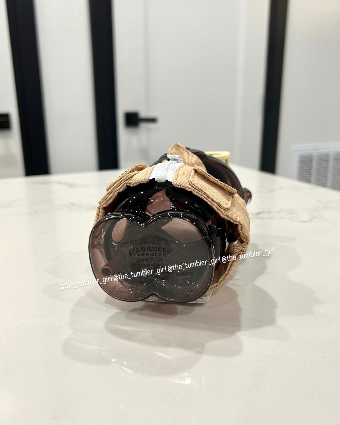 2026 China Shanghai Exclusive Brown Bearista Glass Cold Cup (READY TO SHIP)