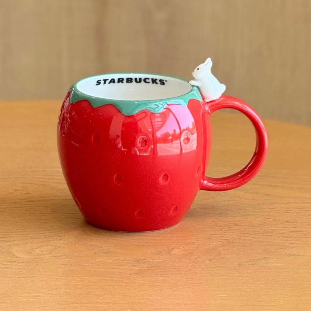 Starbucks China 12oz Strawberry Bunny Ceramic Mug