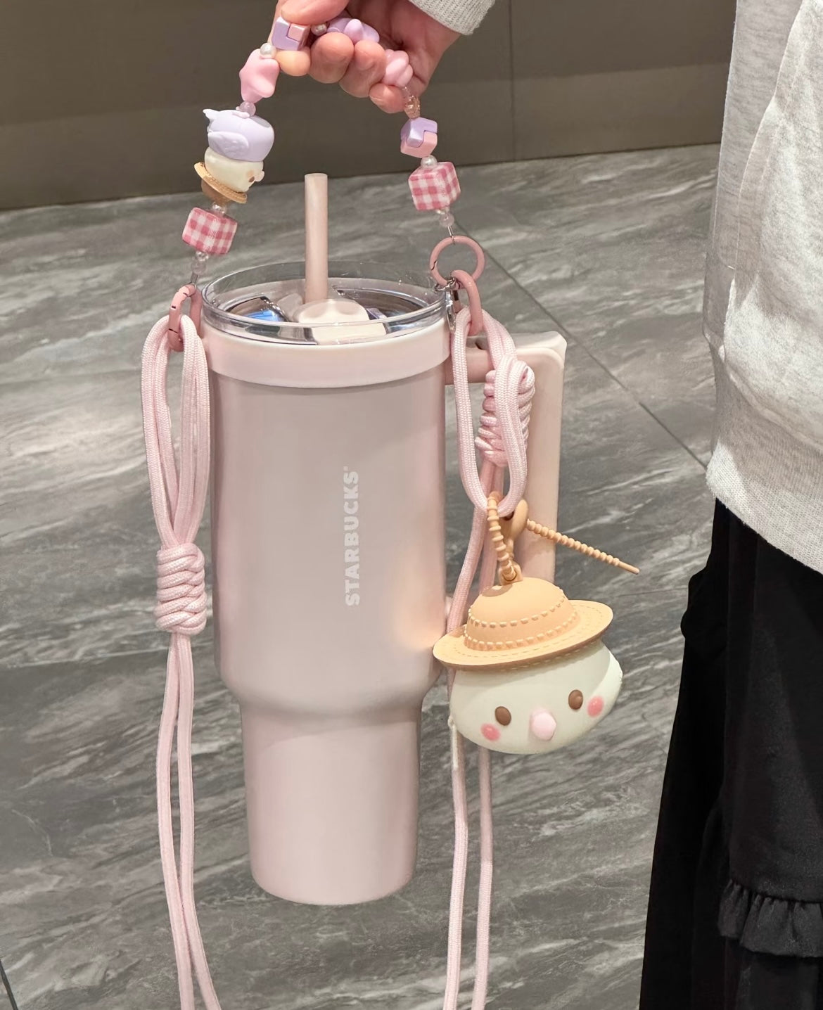 Starbucks China 40oz Pink Stainless Steel Tumbler with Accessories (READY TO SHIP)