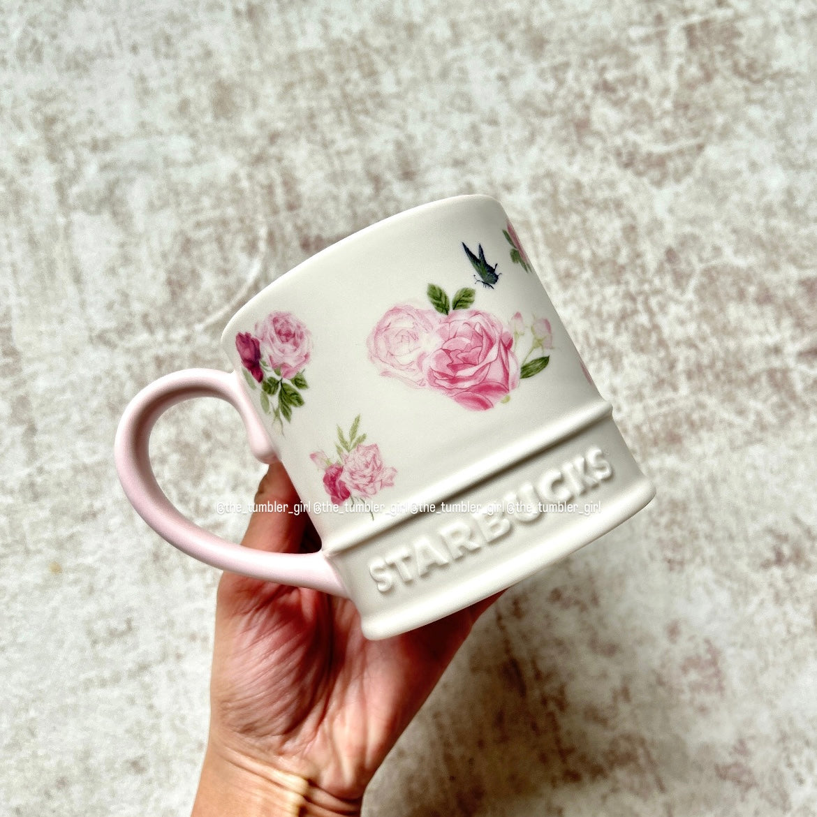 Starbucks China Rose Garden Series 16oz Mug with Lid