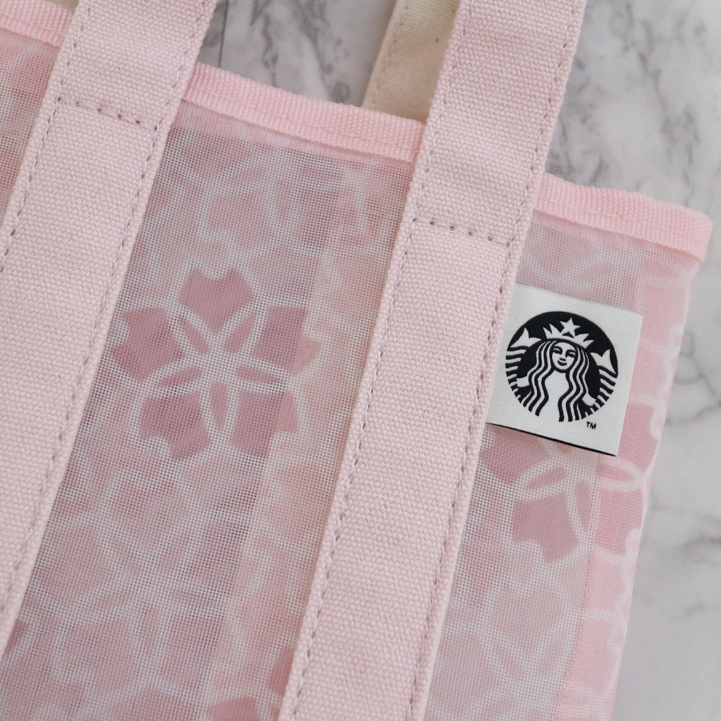 Starbucks Taiwan Pink Sakura sakura Mini Tote Bag