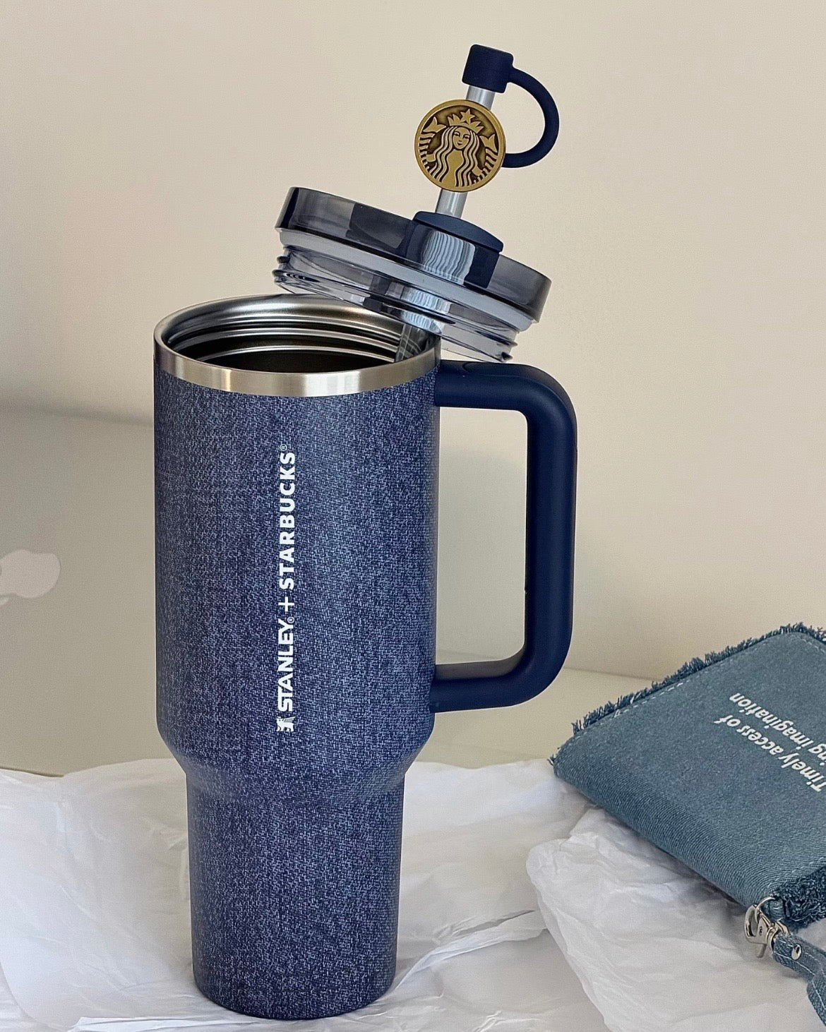 Stanley x Starbucks China 2026 DENIM 40oz Stainless Steel Tumbler (READY TO SHIP)