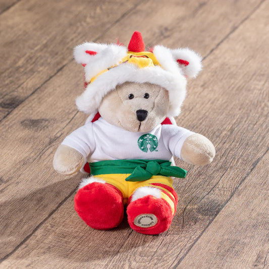 Starbucks Hong Kong Exclusive Lion Dance Bearista Bear Plushie