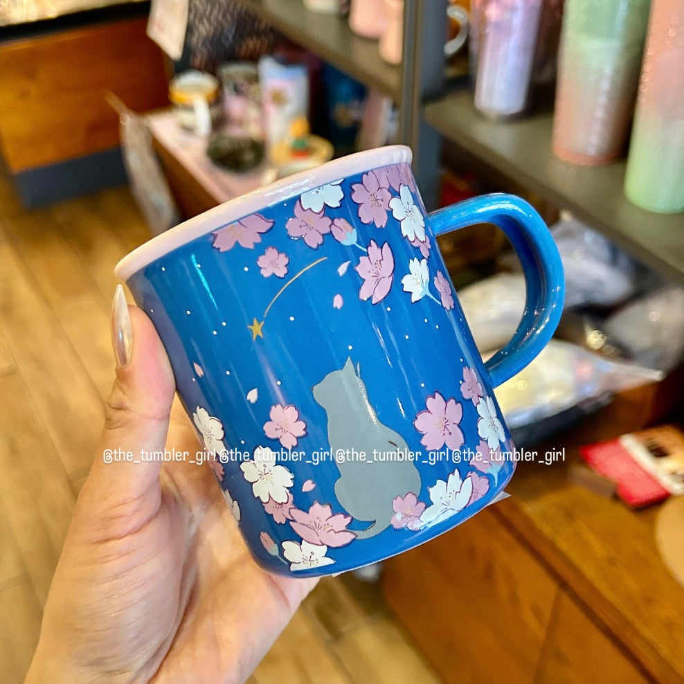 Starbucks Taiwan Shooting Star Cat Mug 14oz (ships late March)