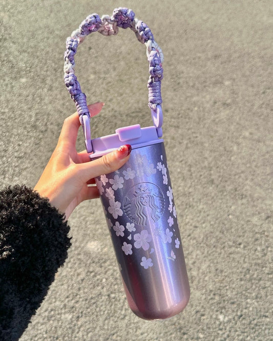 Starbucks China 2026 Sakura Series Stainless Steel Cup 22oz with Woven Handle (Ships Late March)