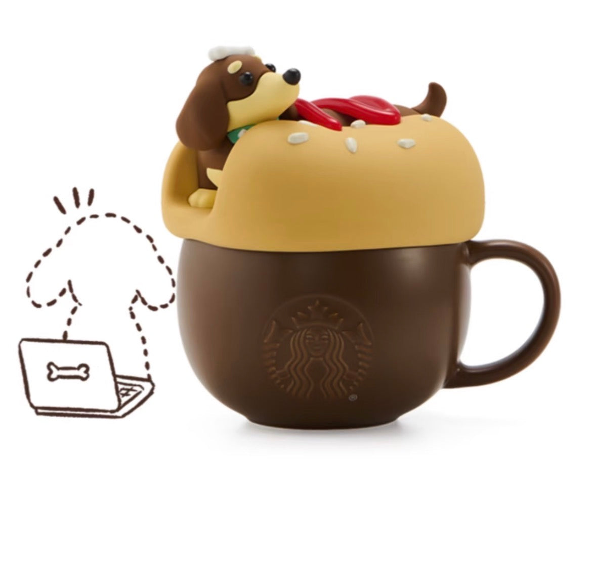 Starbucks China 2026 Paws Series 12oz Ceramic Mug