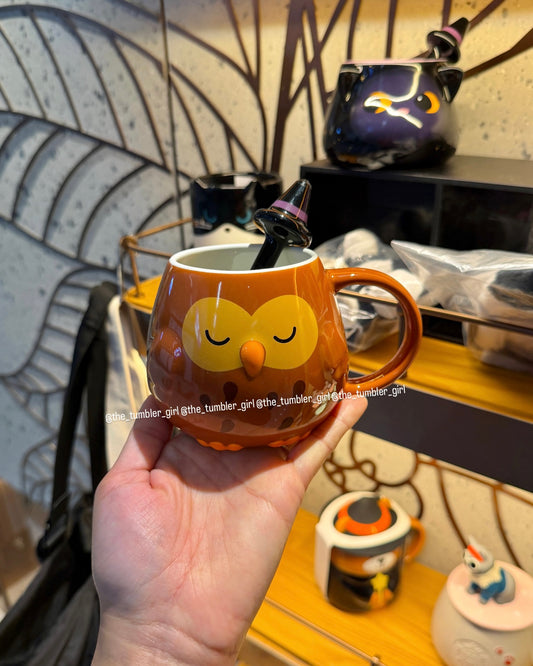 2026 Hong Kong Exclusive Halloween Ceramic Mug With Stirrer (Ships Early November)