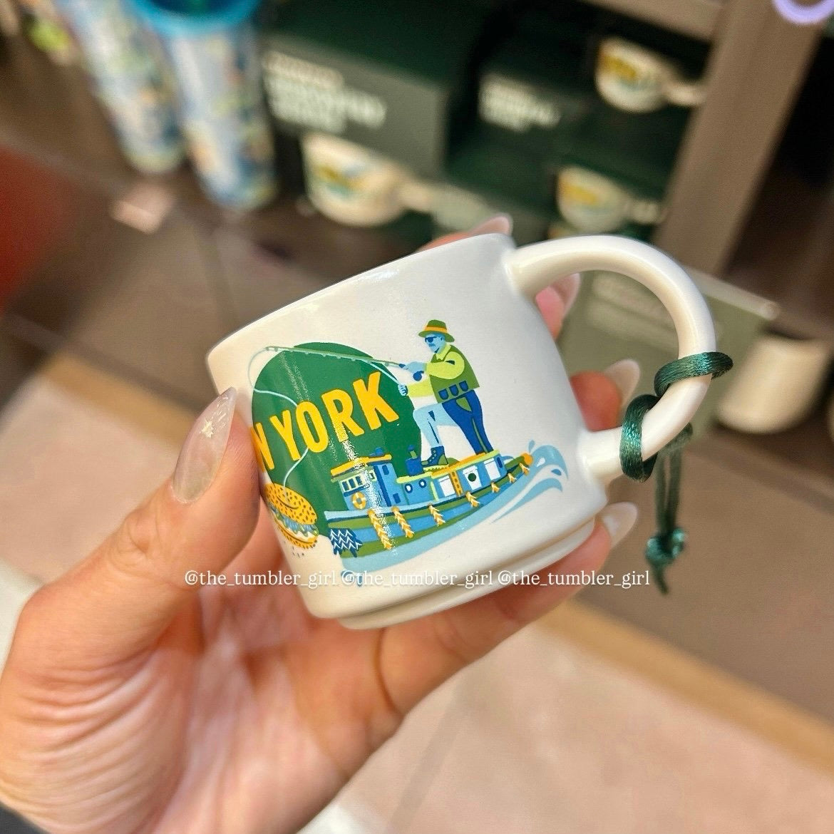 Starbucks New York Mini Ceramic Ornament Mug  Discovery Series 2oz (READY TO SHIP)