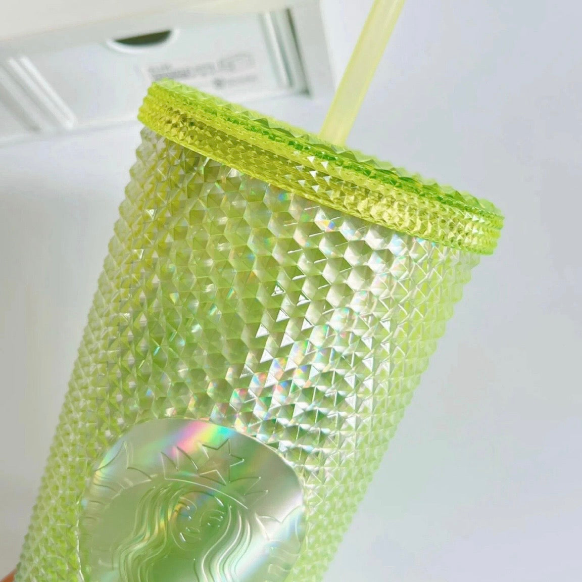 Starbucks China Green Apple Iridescent Studded Tumbler (READY TO SHIP)