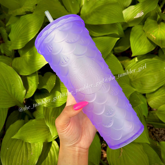 Starbucks China Lavender Soft Touch Scales Tumbler (READY TO SHIP)