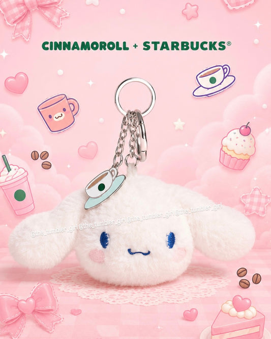 Starbucks Phillippines x Cinnamoroll Limited Edition Plushie Keychain (Ships End of June)