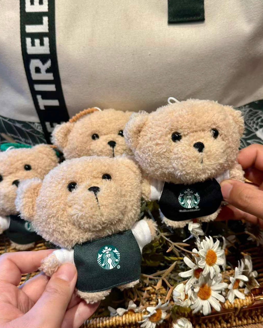 Starbucks China Exclusive Bearista Plush – Keychain / Bag Charm (Green Apron or Black Apron)