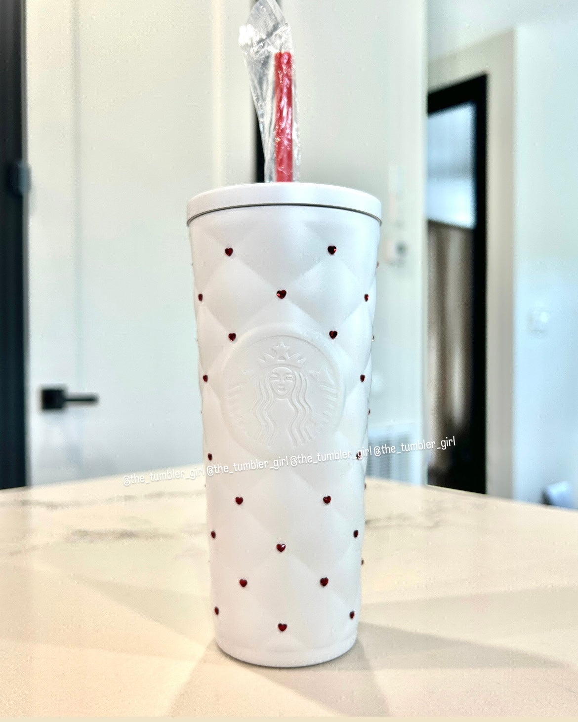 2026 China Exclusive TDWP 20oz White Diamond Stainless Steel Tumbler With Card Holder (READY TO SHIP)