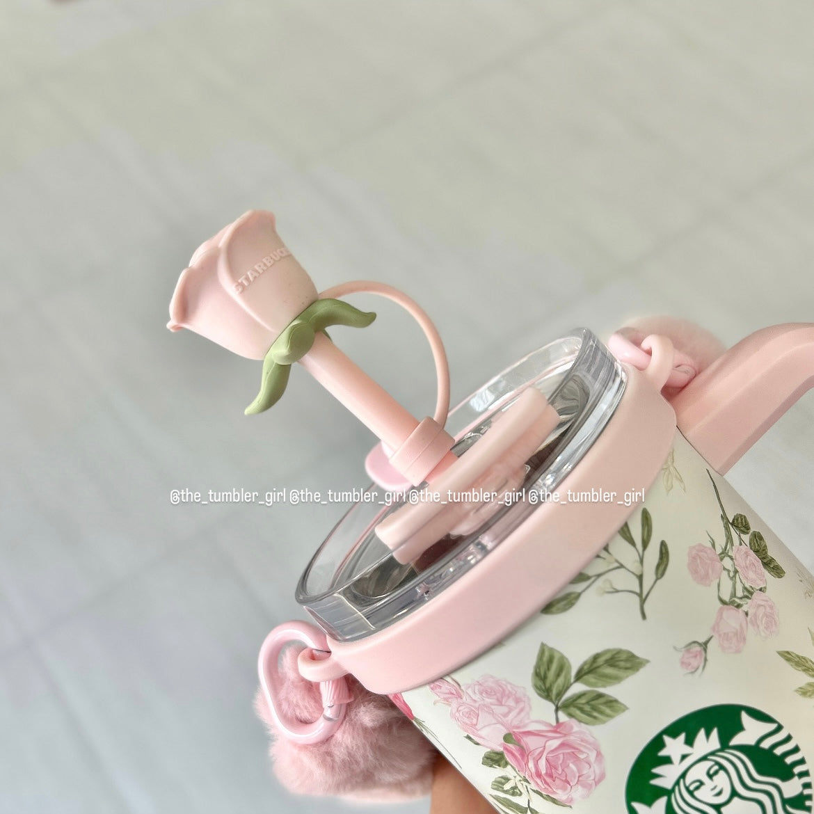 2026 China Exclusive Rose Garden Series 30oz Stainless Steel Tumbler With Cup Charm (READY TO SHIP)