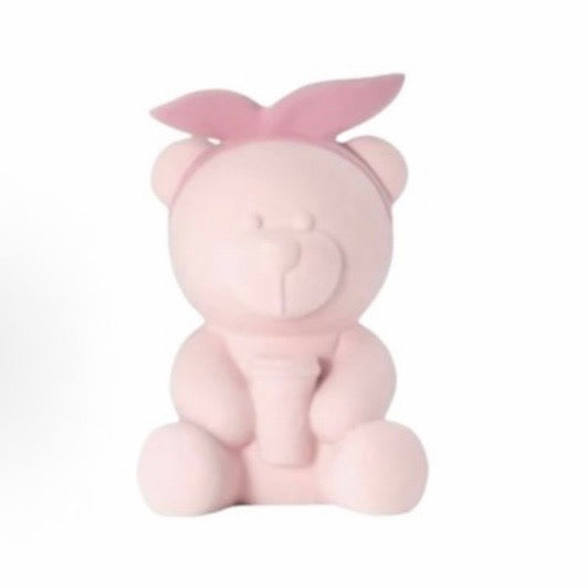 Starbucks Shanghai 2026 Pop-Up Exclusive Ceramic Flocked Bearista Piggy Bank Figurine (PINK)