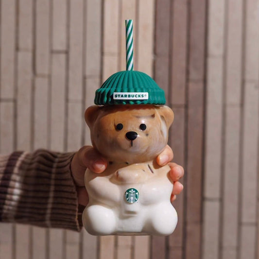 Starbucks Hong Kong Bearista Glass Cold Cup 20oz (READY TO SHIP)
