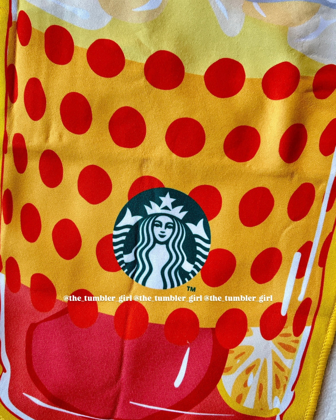 Starbucks Taiwan Exclusive Tropical Citrus Drink-Shaped Hand Towel