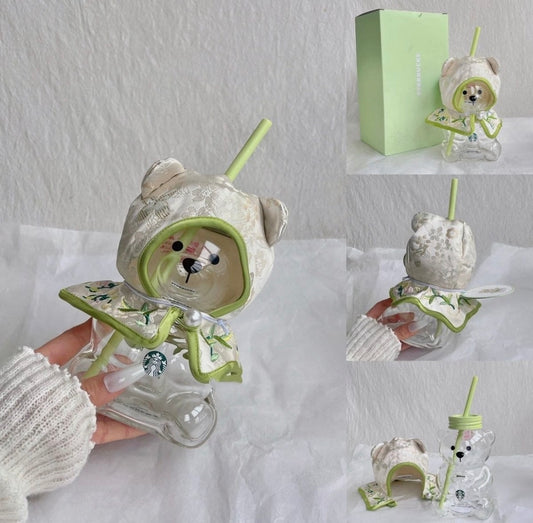 Starbucks China 2026 Spring Blessing Series Bearista Glass Cup 20oz (ships Mid April)