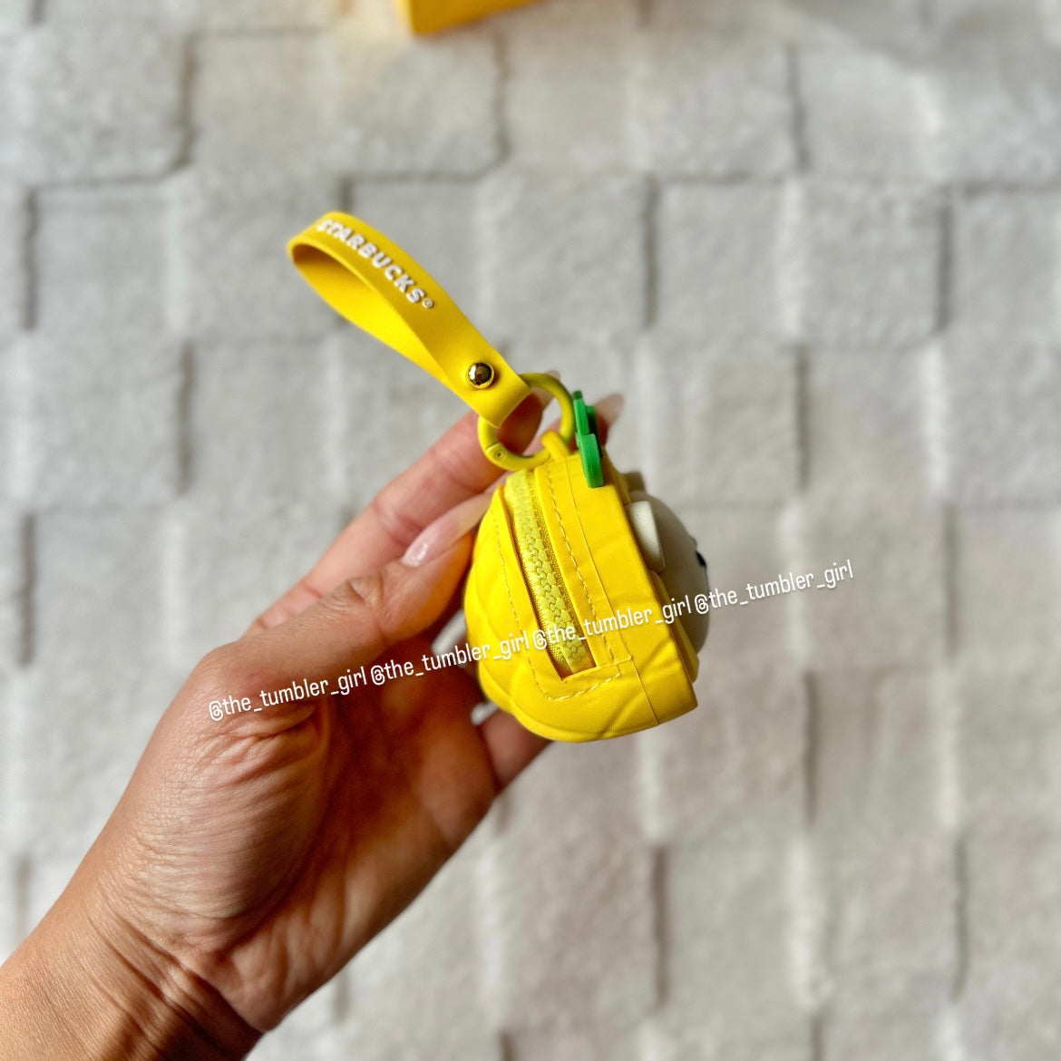 Starbucks China Tropical Pineapple Straw Holder Pouch + Reusable Silicone Straw (READY TO SHIP)