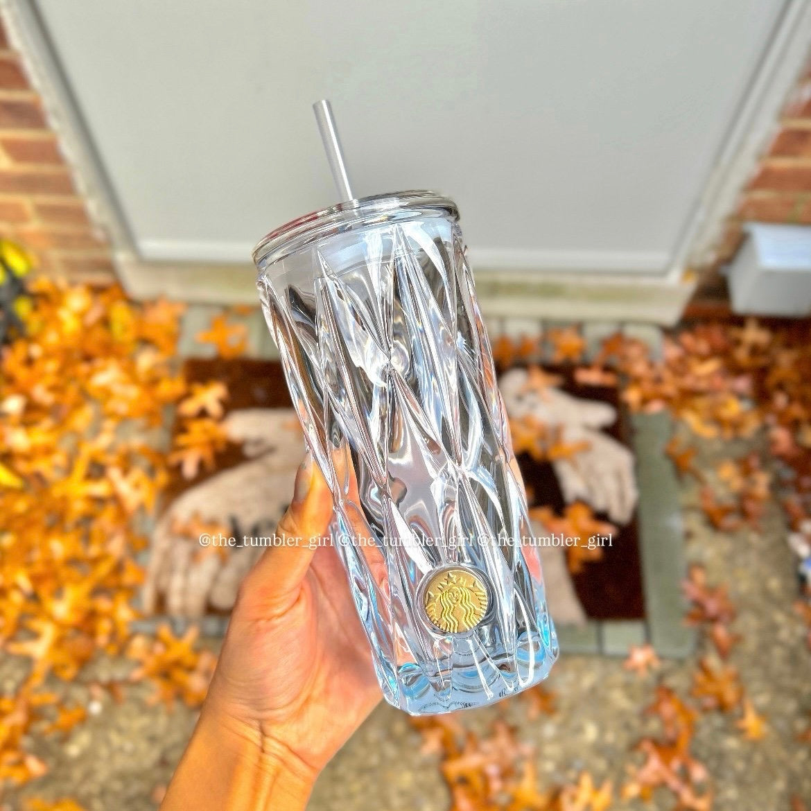2025 China Exclusive 18oz Summer Blue Glass Cold Cup (READY TO SHIP)