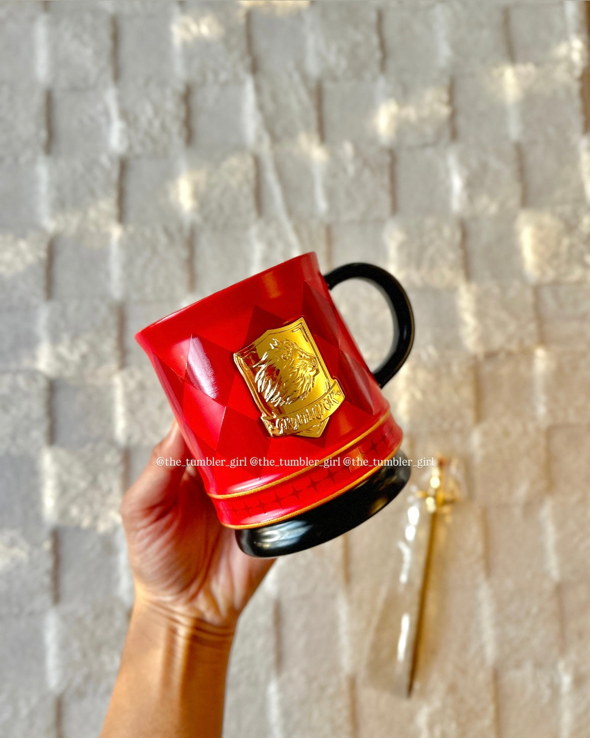 Starbucks China x Harry Potter Gryffindor Temperature-Activated Mug 12oz + Stirring Stick (READY TO SHIP)
