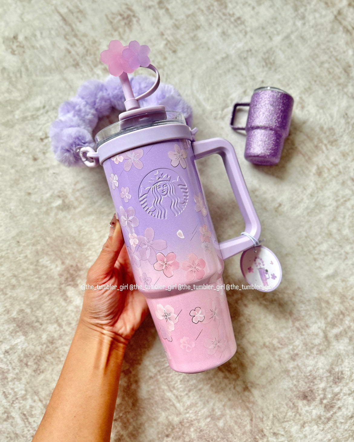 2026 China Exclusive Twilight Sakura Series 30oz Stainless Steel Tumbler With Cup Charm (READY TO SHIP)