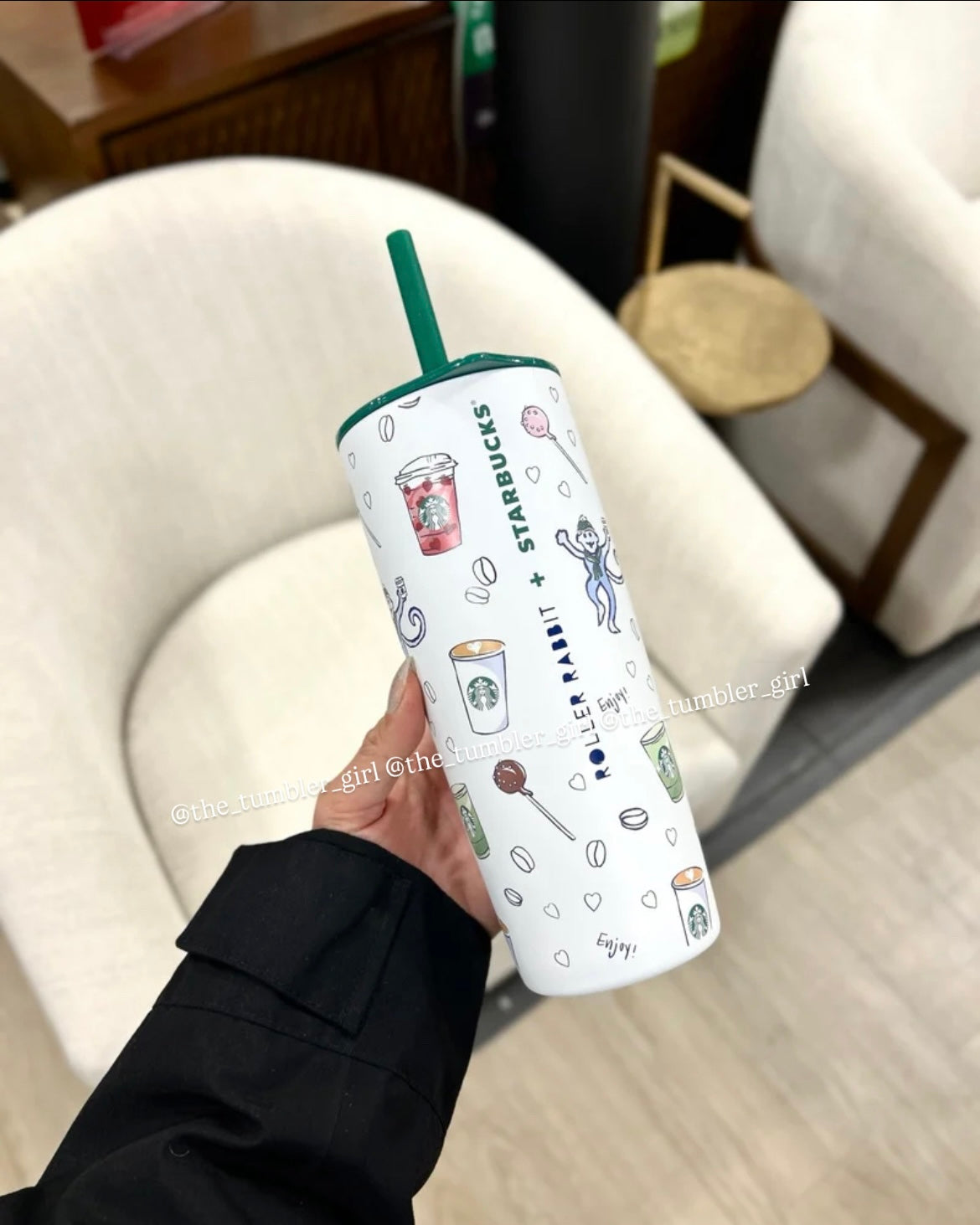 Starbucks Roller Rabbit Stainless Steel Tumbler 24oz (READY TO SHIP)