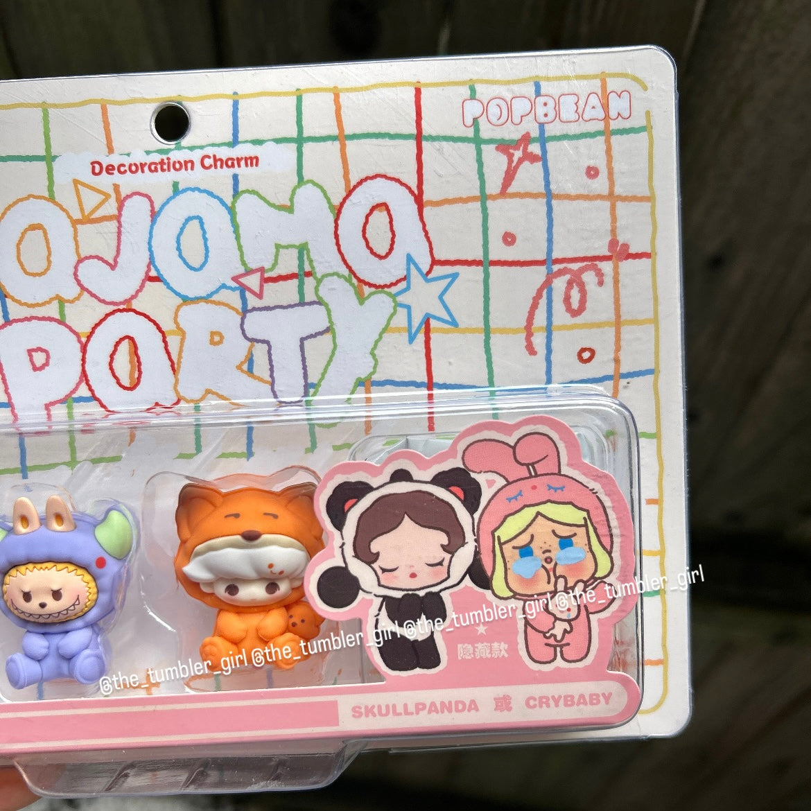 Pop Mart Bubble Cute Particle Pajama Party Series Decorative Buckle Set