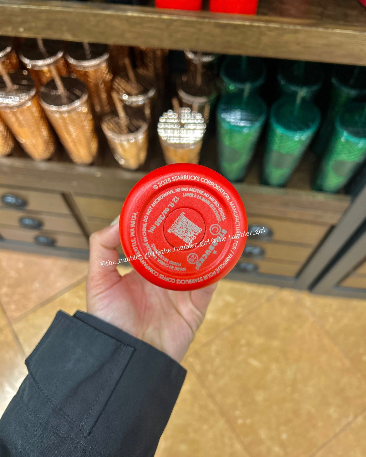 Starbucks x MiiR Holiday 2025 Red Bow Ribbons Stainless Steel Bottle 12oz (READY TO SHIP)