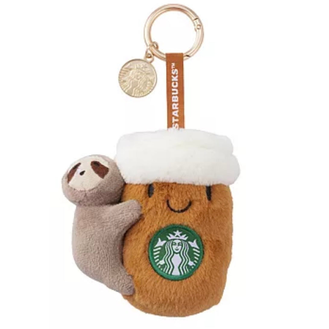 Starbucks Taiwan Cozy Sloth Cup Plush Keychain