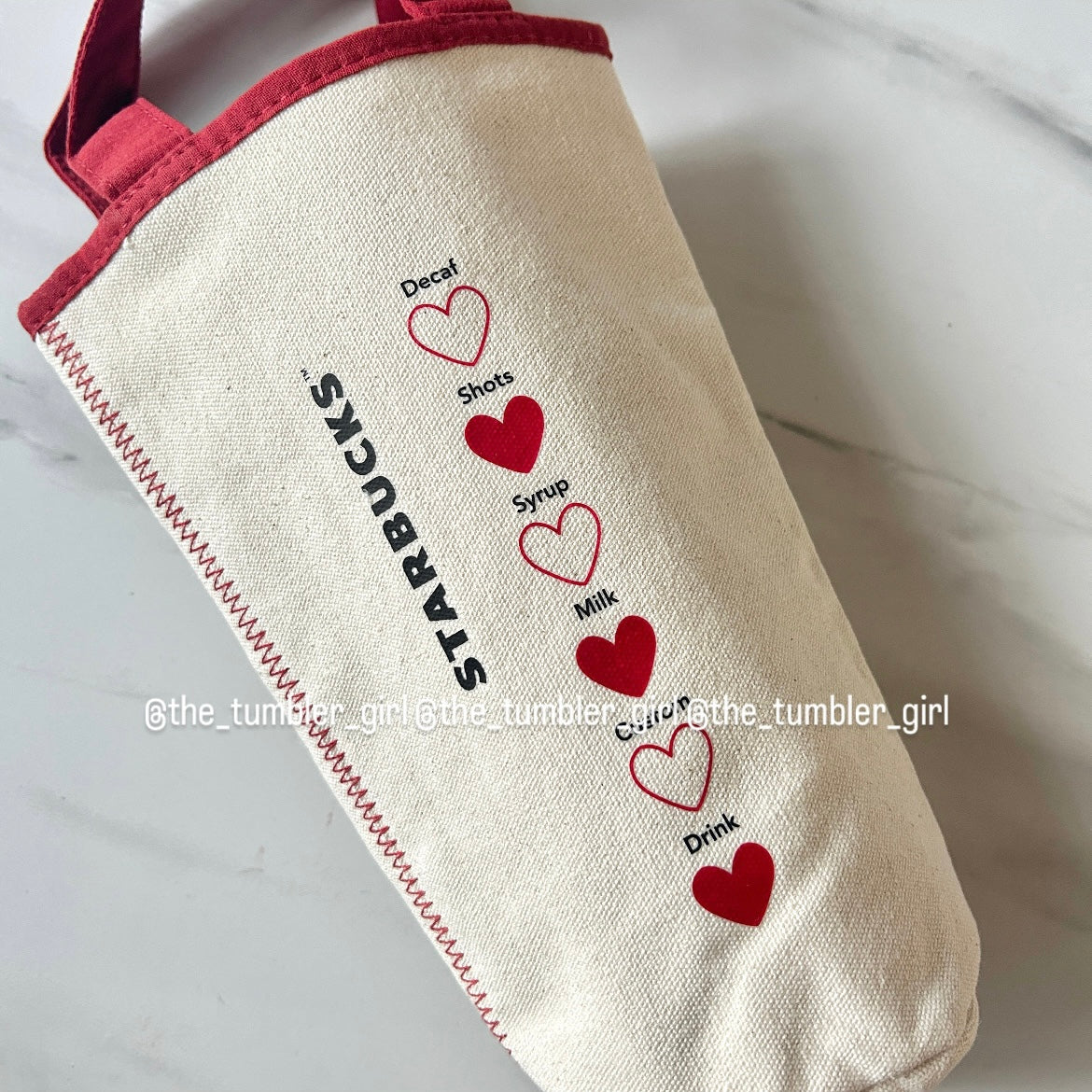 Starbucks Taiwan Valentine’s Day love classic tumbler bag