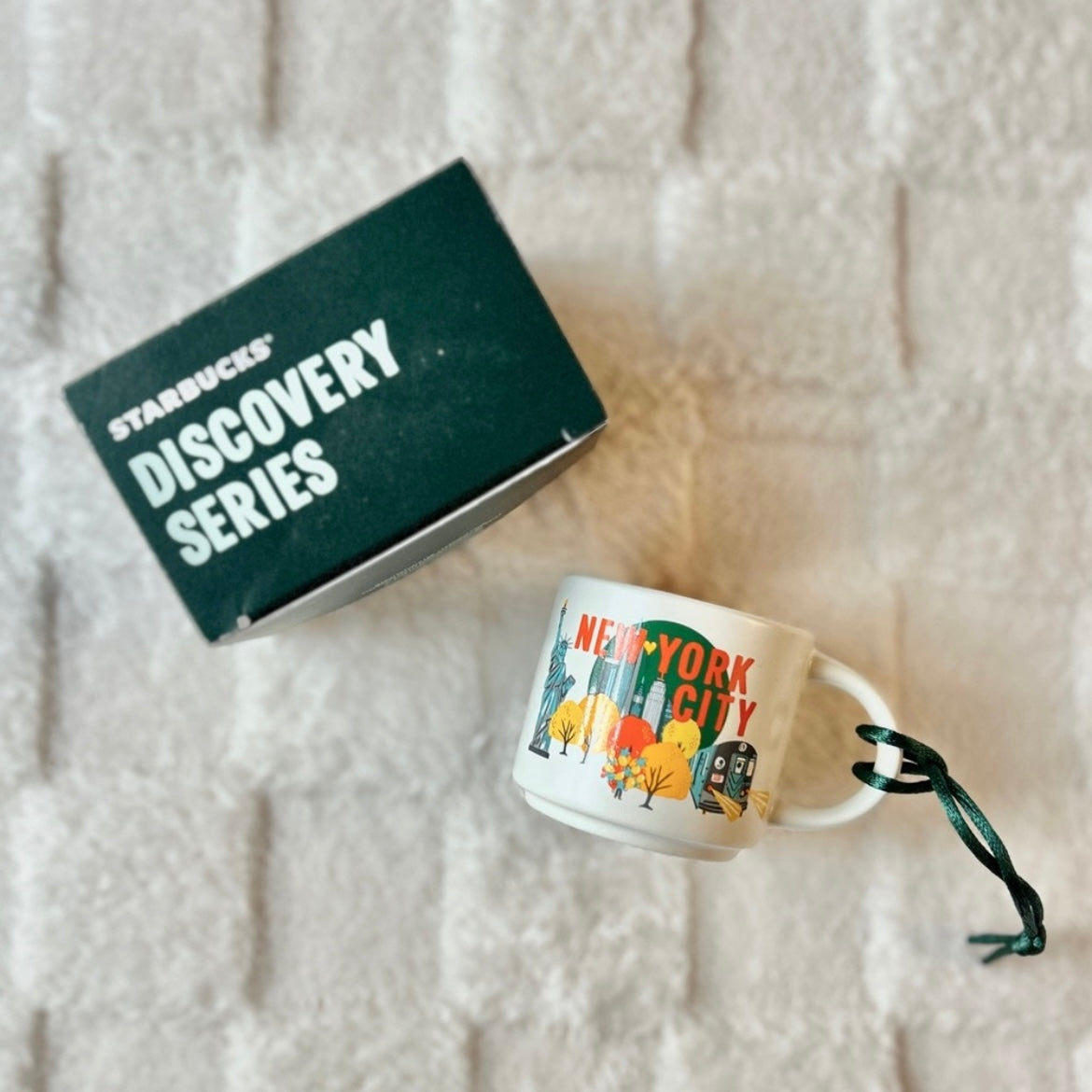 Starbucks New York City Mini Ceramic Ornament Mug  Discovery Series 2oz (READY TO SHIP)