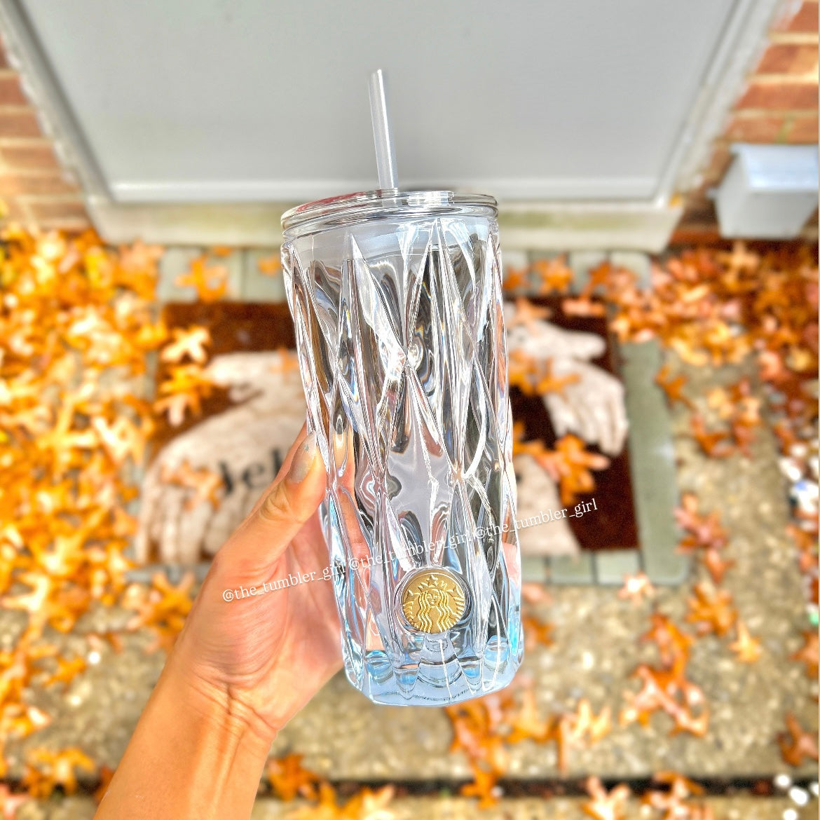 Starbucks China Summer Blue 18oz Glass Cold Cup (READY TO SHIP)