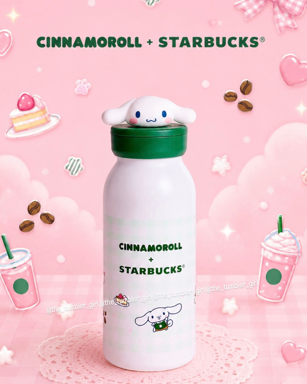 Starbucks Phillippines x Cinnamoroll Limited Edition 11oz Stainless Steel water Bottle (Ships End of June)