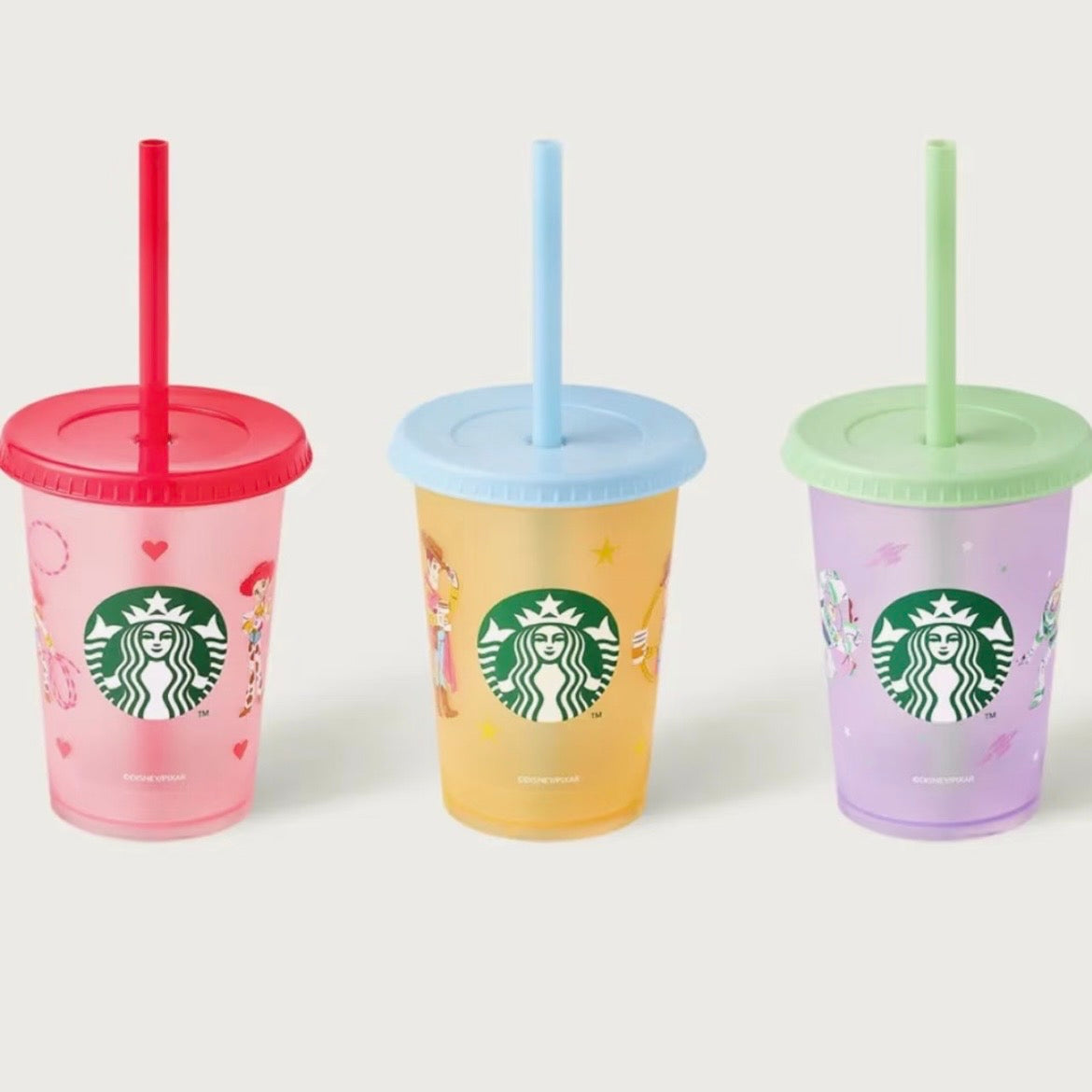 Starbucks Korea x Toy Story 5 Series 8oz Reusable Cold Cups Set (READY TO SHIP)