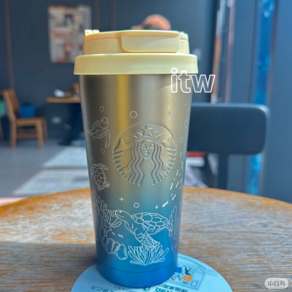Starbucks Taiwan 2025 “Summer Seaside Series” - 16oz Stainless Steel Tumbler (Ships End of April)