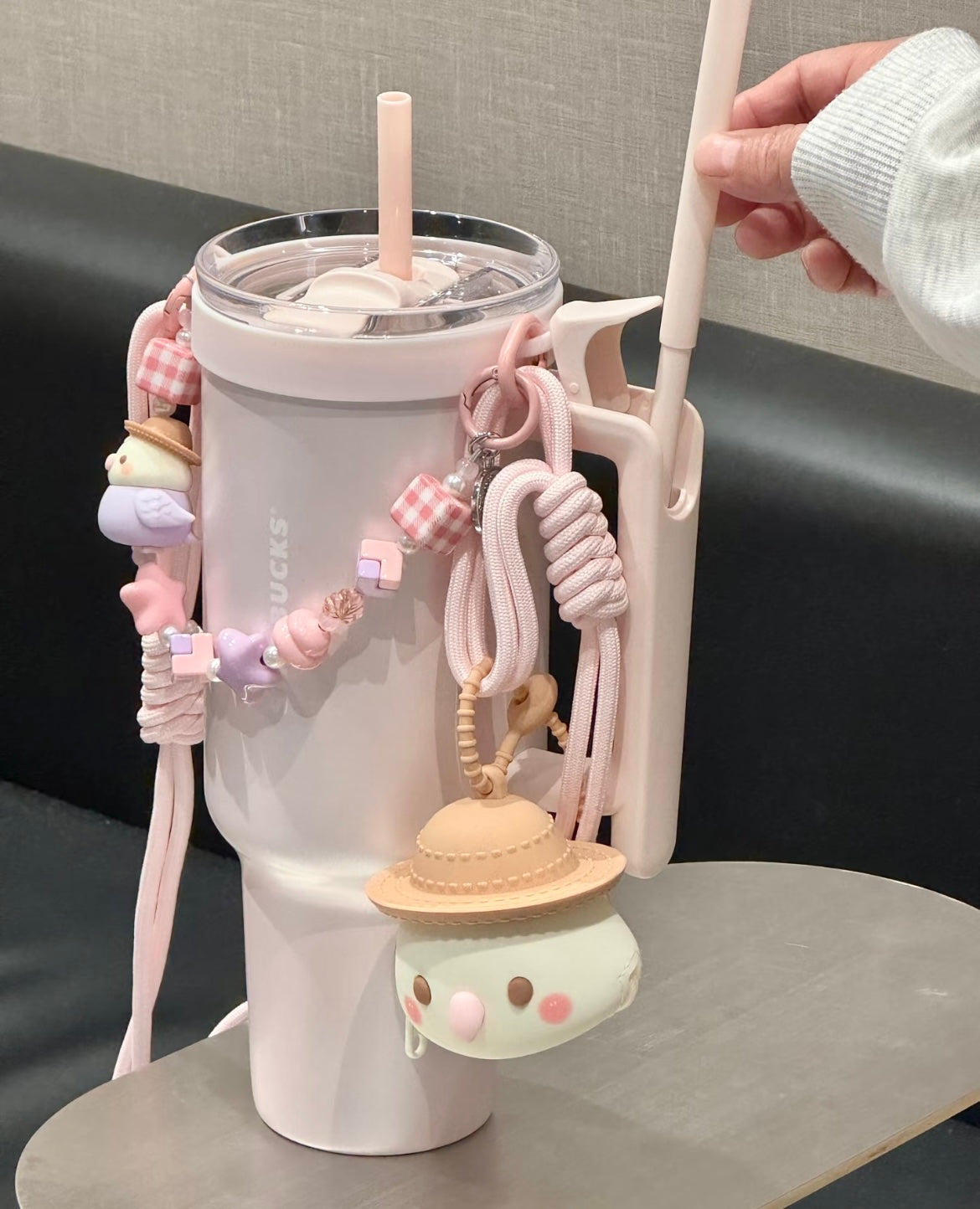 Starbucks China 40oz Pink Stainless Steel Tumbler with Accessories (READY TO SHIP)