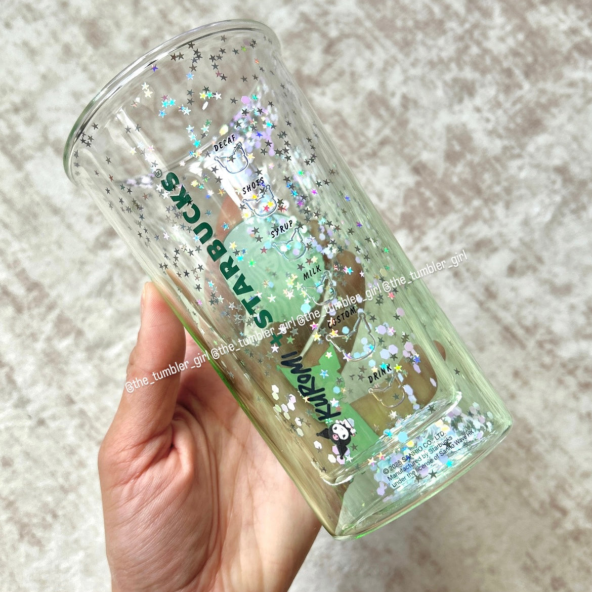 Starbucks Hong Kong x Kuromi 12oz Double-Wall Glass Cup (READY TO SHIP)
