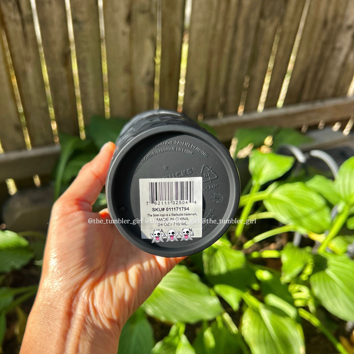 Starbucks Halloween Black Prism Glow In The Dark Tumbler (READY TO SHIP)