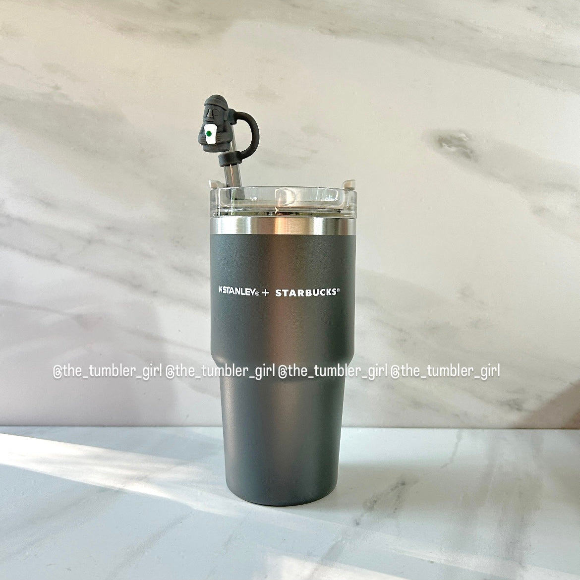 *VERY LIMITED* Stanley x Starbucks Korea 2023 Jeju Exclusive Smoky Gray 20oz Stainless Steel Tumbler