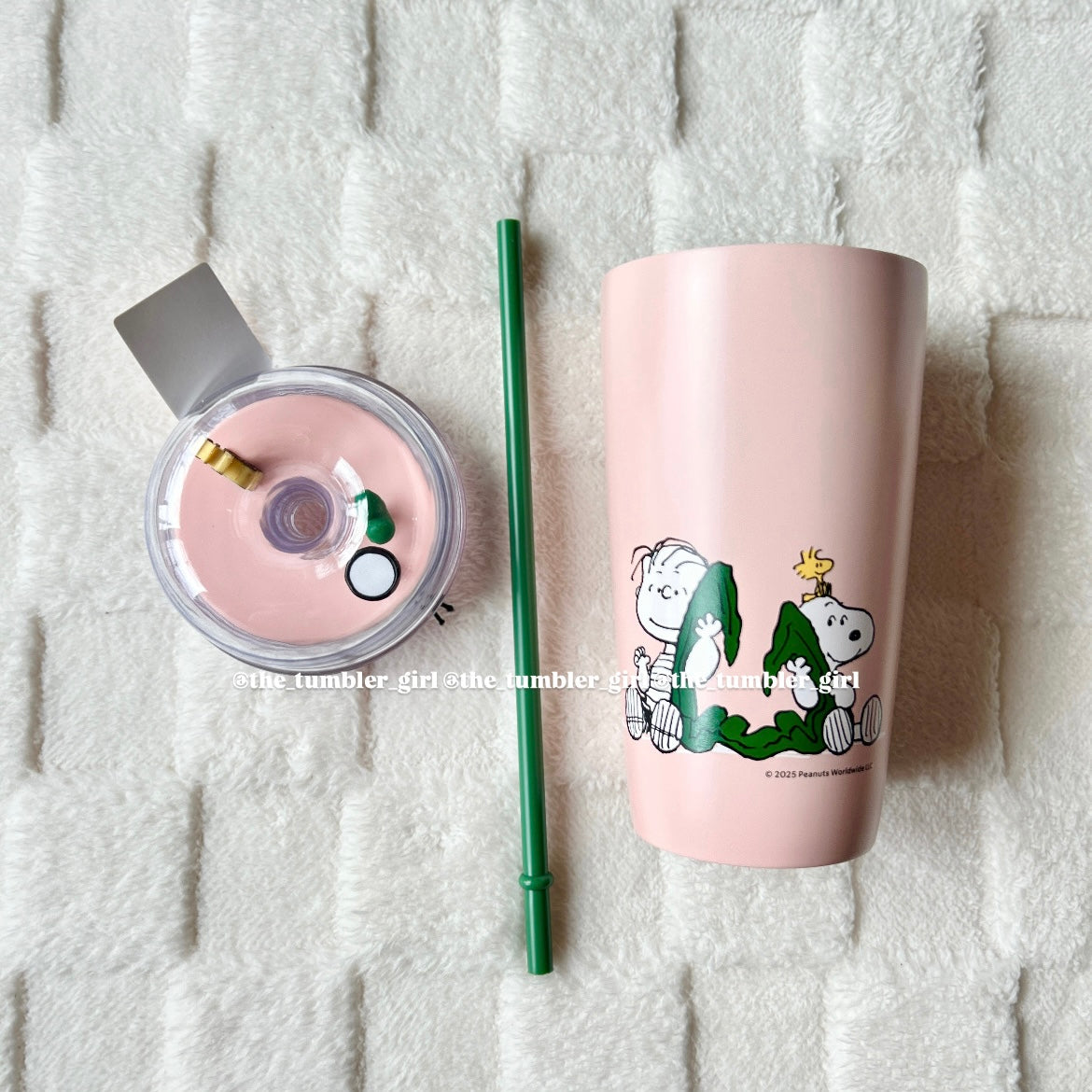 Starbucks Taiwan x PEANUTS 16oz Pink Stainless Steel Tumbler (READY TO SHIP)