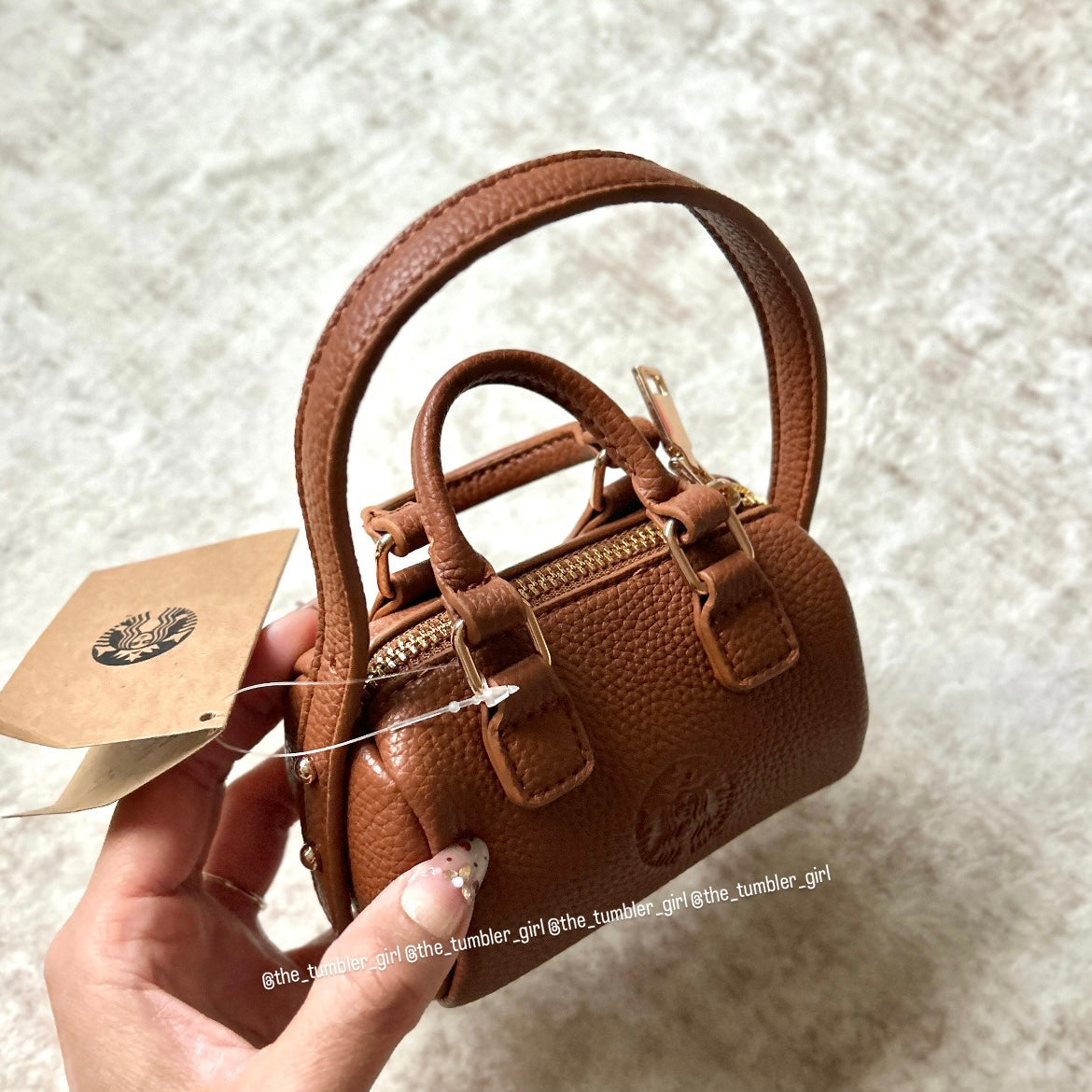 Starbucks Taiwan Mini Siren Brown Duffle Bag (READY TO SHIP)