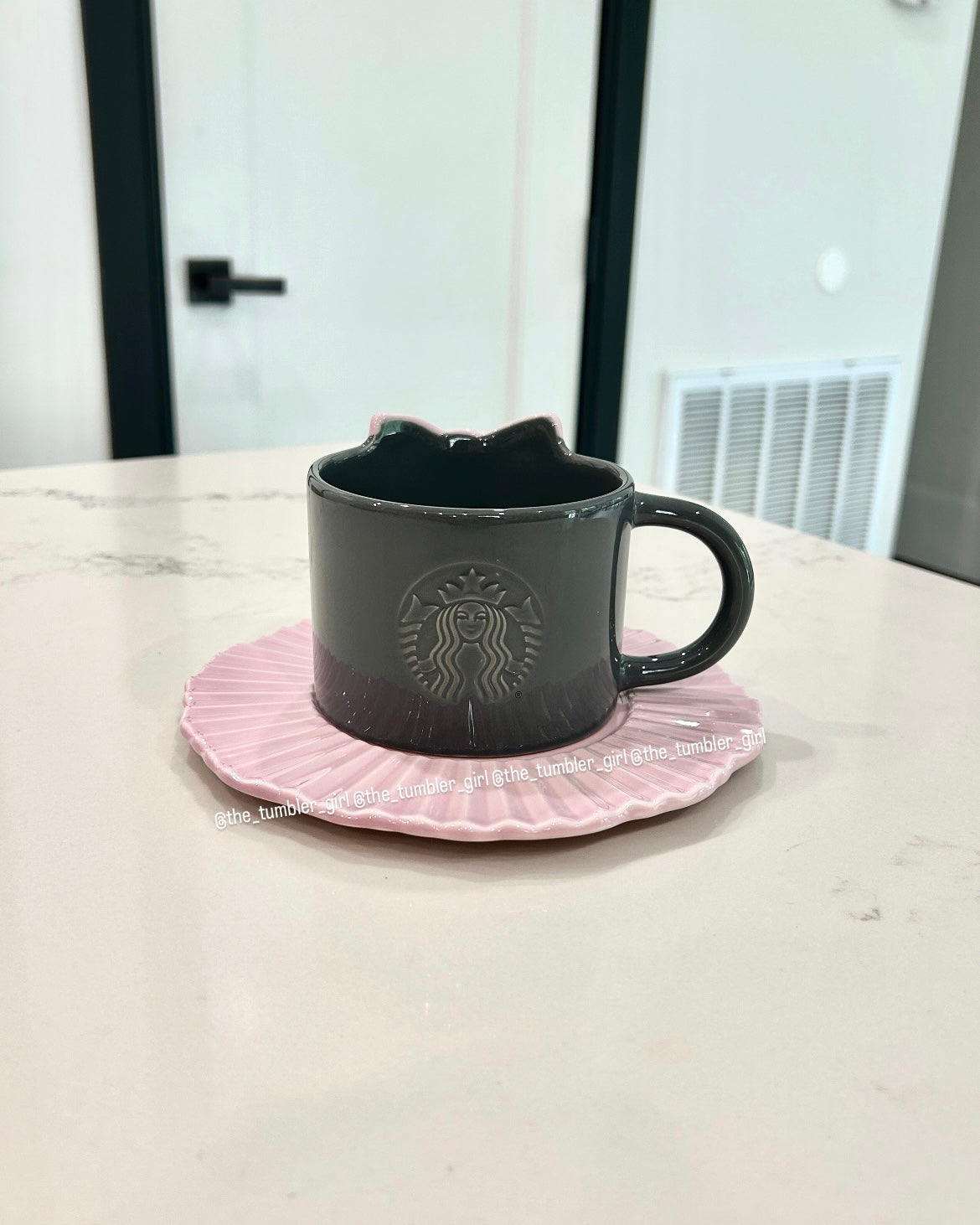 2026 China Exclusive Punk Ballet Pink 10oz Mug and Saucer Set (READY TO SHIP)