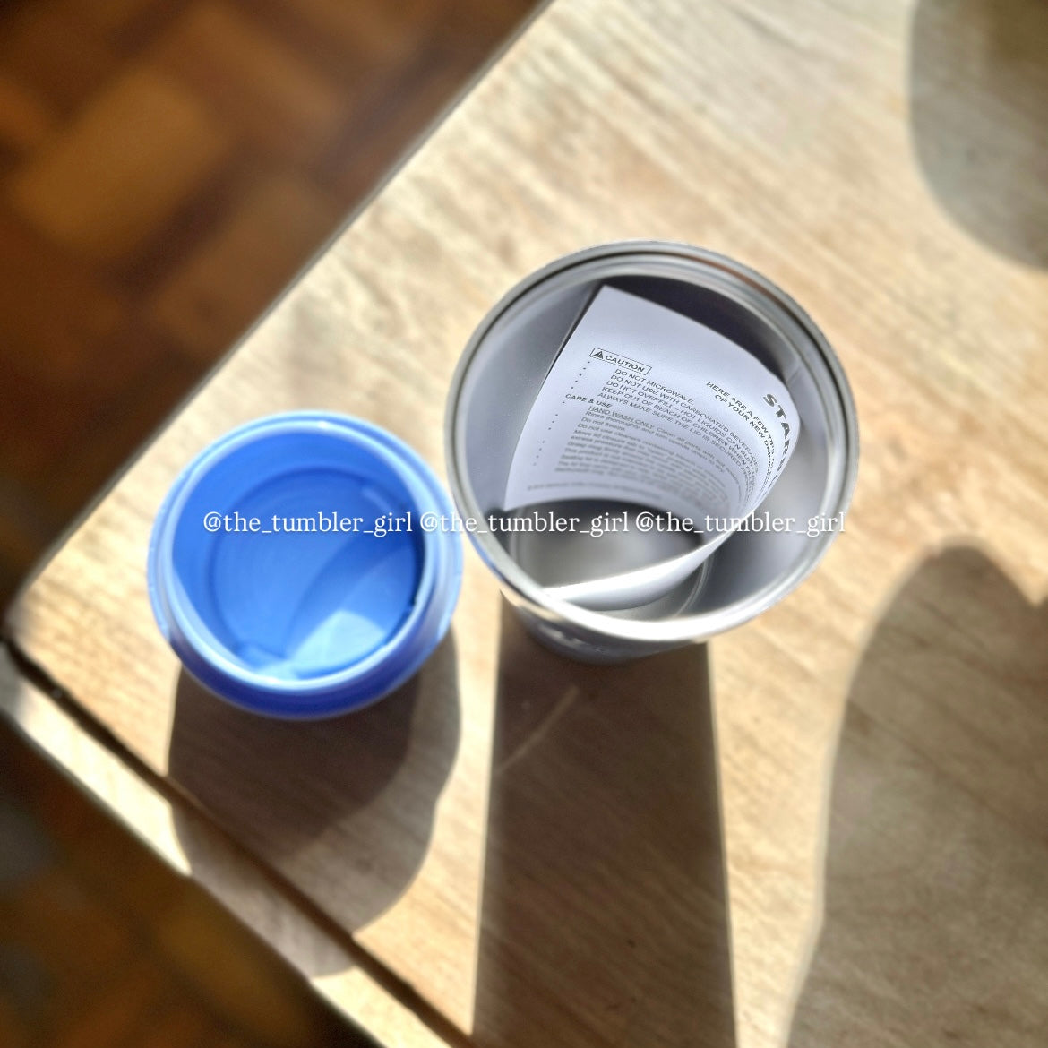 Starbucks Thailand Sky Blue 12oz Stainless Steel Tumbler