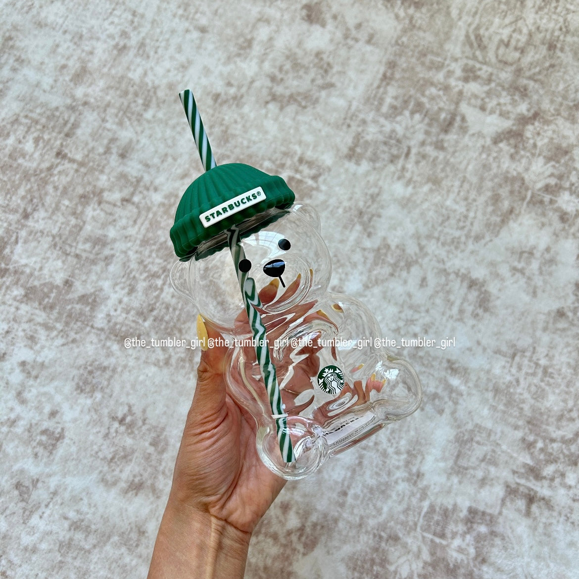 Starbucks Hong Kong Bearista Glass Cold Cup 20oz (READY TO SHIP)