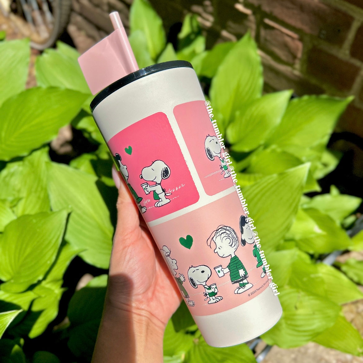 Starbucks Taiwan x PEANUTS 24oz Friendship Pink Stainless Steel Tumbler (READY TO SHIP)