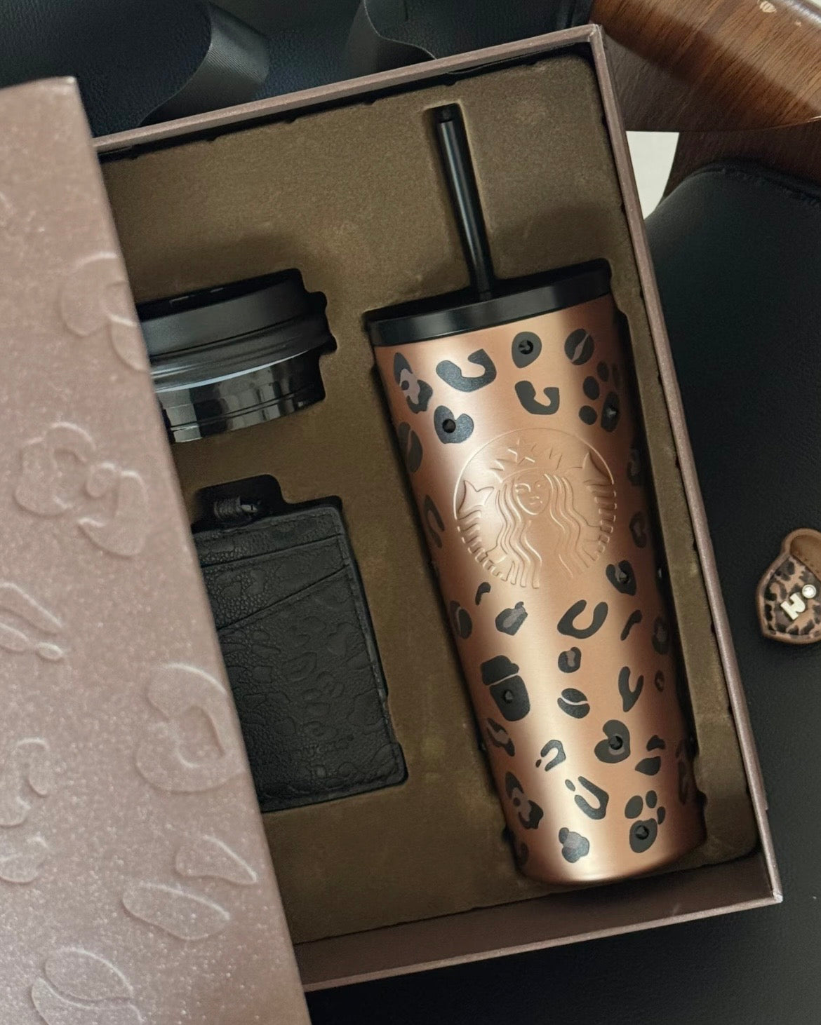 2026 China Exclusive Leopard Series 20oz Double Lid Stainless Steel Tumbler Gift Box (Ships Late August)