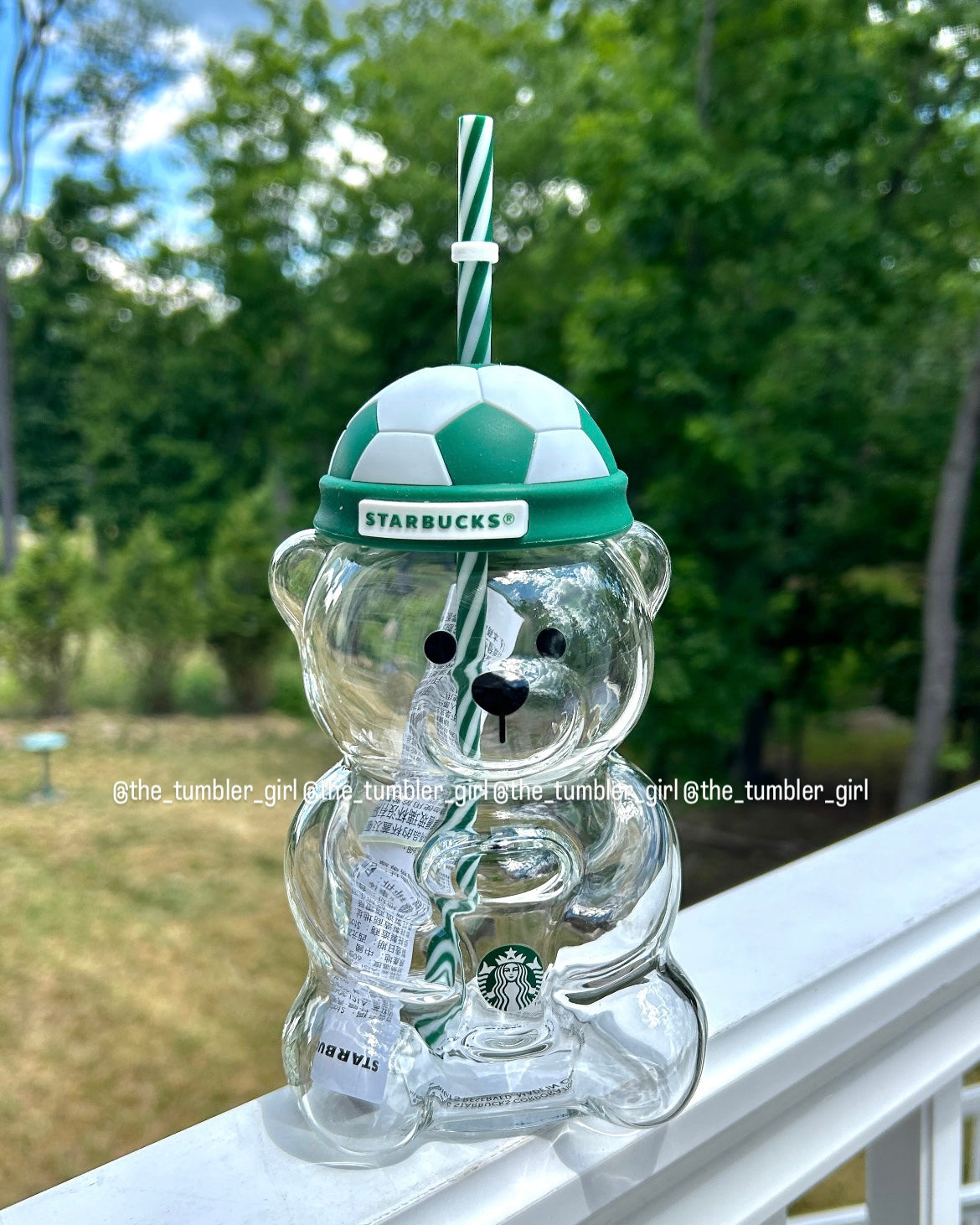 2026 Taiwan Release Bearista Glass Cold Cup Soccer Limited Edition (READY TO SHIP)