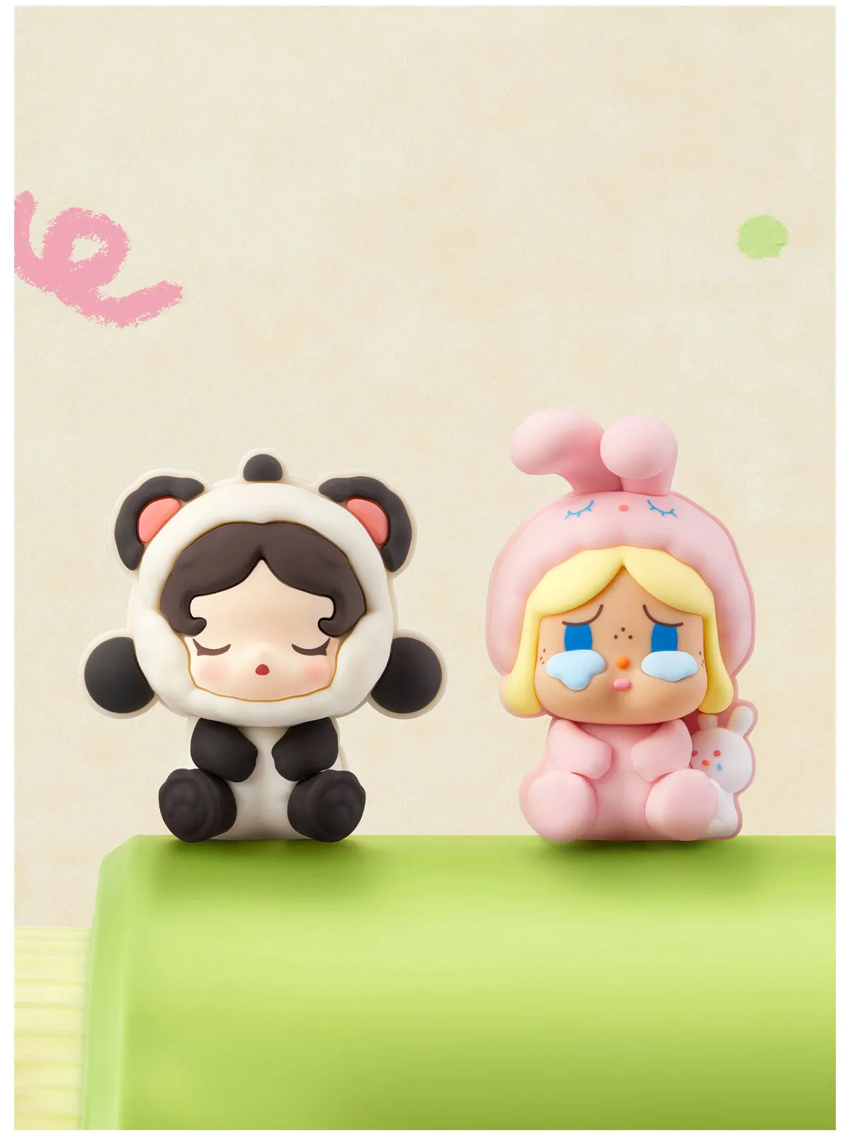 Pop Mart Bubble Cute Particle Pajama Party Series Decorative Buckle Set